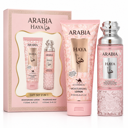 Arabia Haya – Gift Set 2 en 1 Colonia y Crema Corporal